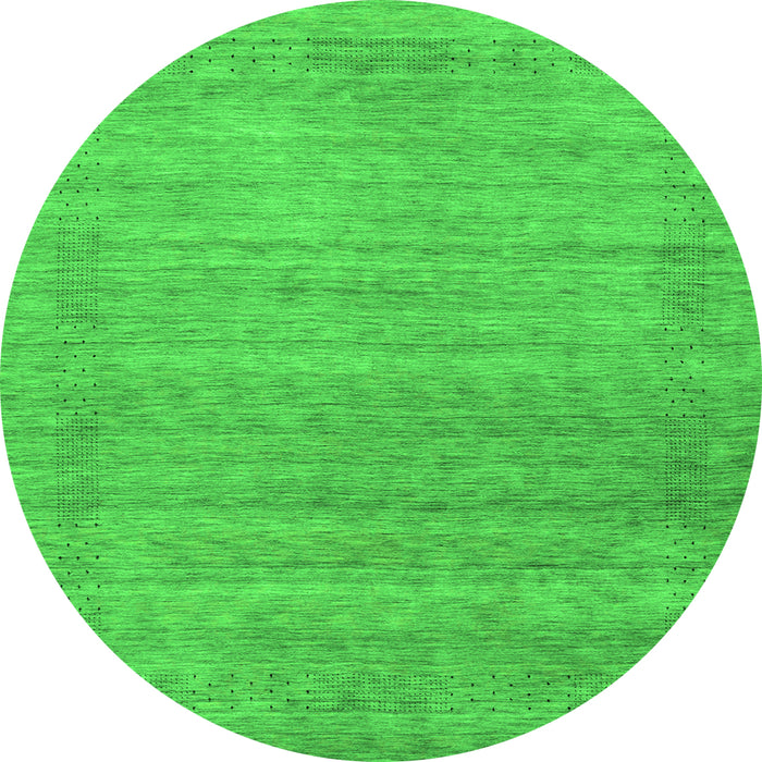 Machine Washable Abstract Green Contemporary Area Rugs, wshcon2319grn