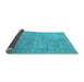 Sideview of Abstract Light Blue Contemporary Rug, con2319lblu