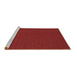 Sideview of Machine Washable Abstract Brown Contemporary Rug, wshcon231brn