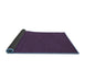 Sideview of Abstract Blue Contemporary Rug, con231blu