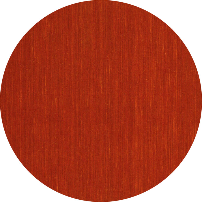 Round Machine Washable Abstract Yellow Contemporary Rug, wshcon231yw