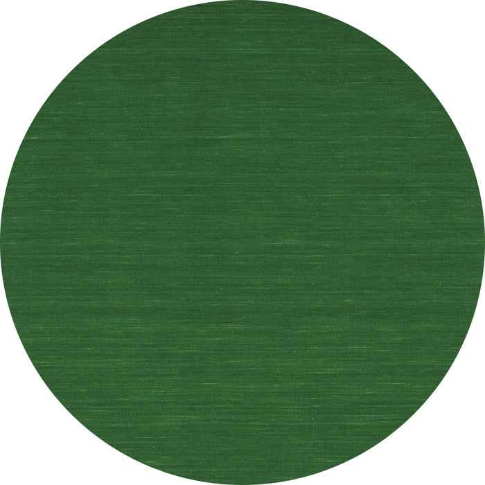 Round Abstract Emerald Green Contemporary Rug, con231emgrn