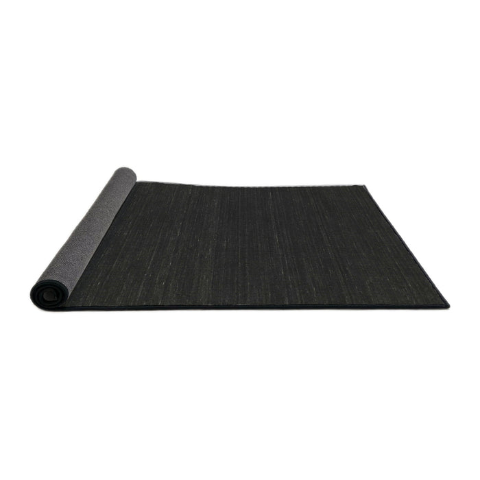 Thickness of Contemporary Charcoal Black Modern Rug, con232