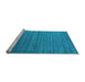 Sideview of Machine Washable Abstract Light Blue Contemporary Rug, wshcon2320lblu