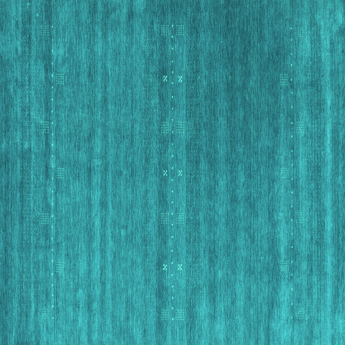 Square Machine Washable Abstract Turquoise Contemporary Area Rugs, wshcon2320turq