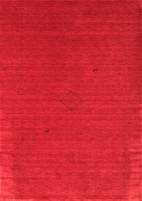 Abstract Red Contemporary Rug, con2321red