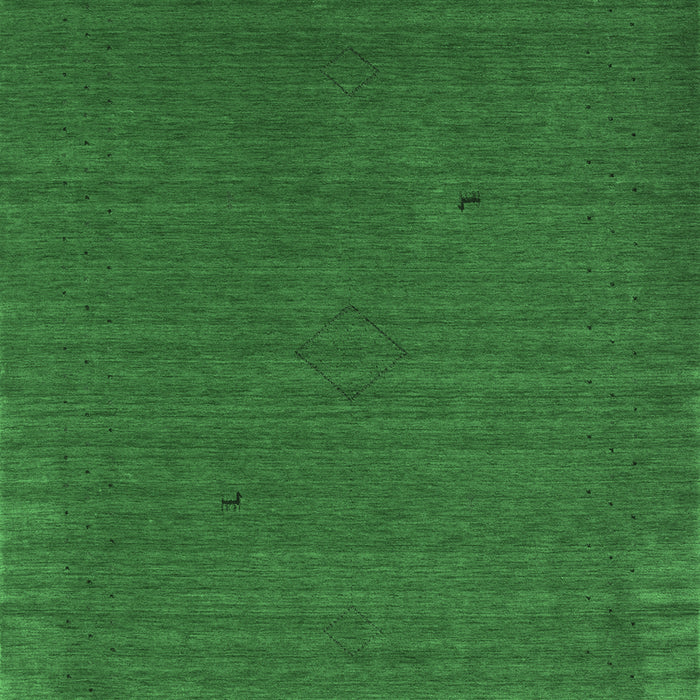 Machine Washable Abstract Emerald Green Contemporary Area Rugs, wshcon2321emgrn