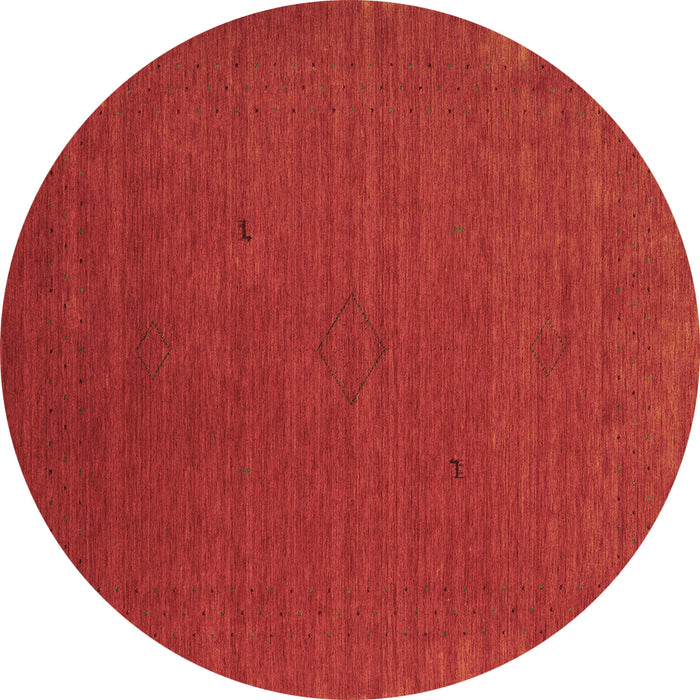 Round Machine Washable Abstract Brown Contemporary Rug, wshcon2321brn