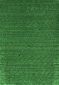 Abstract Emerald Green Contemporary Rug, con2321emgrn