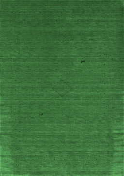 Abstract Emerald Green Contemporary Rug, con2321emgrn