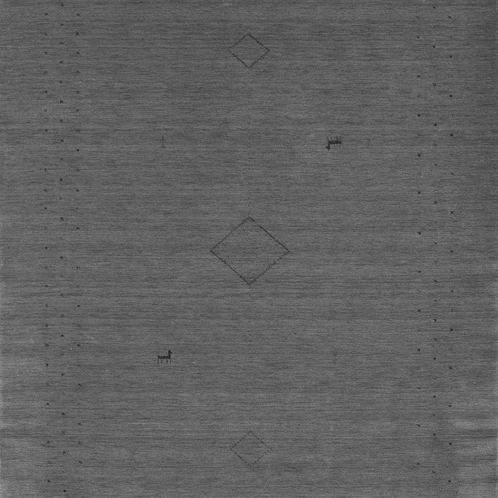 Serging Thickness of Machine Washable Abstract Gray Contemporary Rug, wshcon2321gry