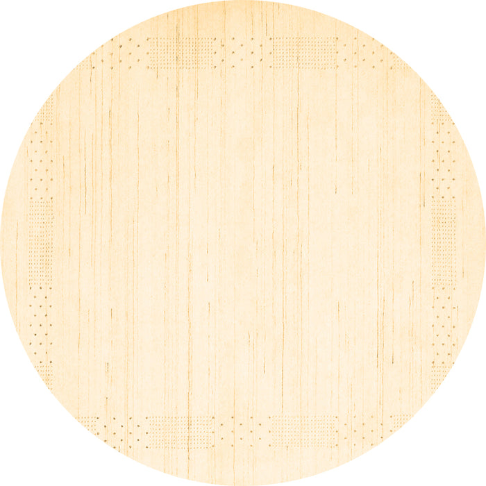 Round Solid Brown Modern Rug, con2322brn