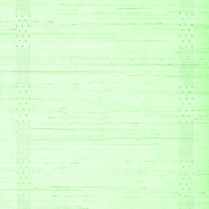 Serging Thickness of Machine Washable Solid Green Modern Area Rugs, wshcon2322grn