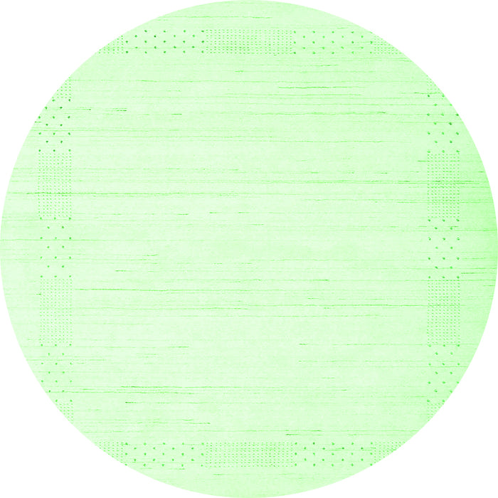 Square Solid Green Modern Rug, con2322grn