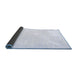 Sideview of Solid Blue Modern Rug, con2322blu