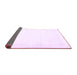 Sideview of Solid Purple Modern Rug, con2322pur