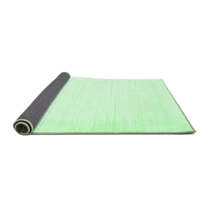 Sideview of Solid Emerald Green Modern Rug, con2322emgrn