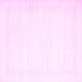 Square Solid Pink Modern Rug, con2322pnk