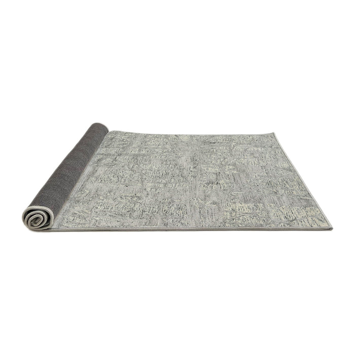 Thickness of Contemporary Gray Modern Rug, con2323
