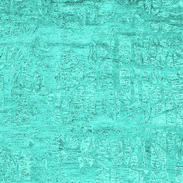 Machine Washable Abstract Turquoise Contemporary Area Rugs, wshcon2323turq