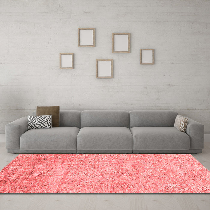 Contemporary Red Washable Rugs