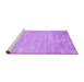 Sideview of Machine Washable Abstract Purple Contemporary Area Rugs, wshcon2323pur