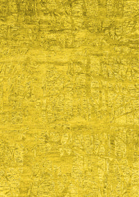 Abstract Yellow Contemporary Rug, con2323yw