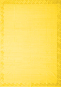 Solid Yellow Modern Rug, con2324yw