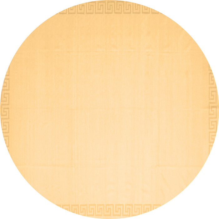 Round Solid Brown Modern Rug, con2324brn