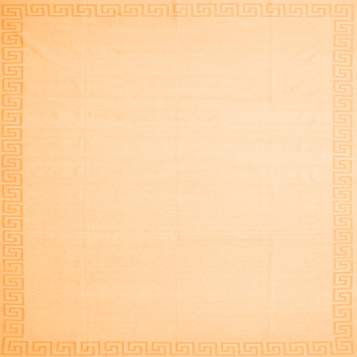 Serging Thickness of Solid Orange Modern Rug, con2324org