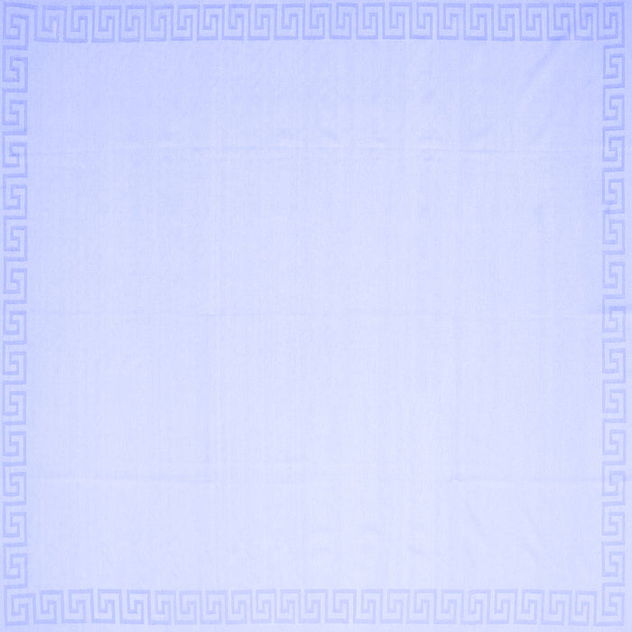 Square Machine Washable Solid Blue Modern Rug, wshcon2324blu