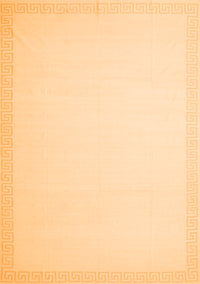 Solid Orange Modern Rug, con2324org