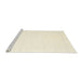 Serging Thickness of Machine Washable Contemporary Peach Beige Rug, wshcon2325