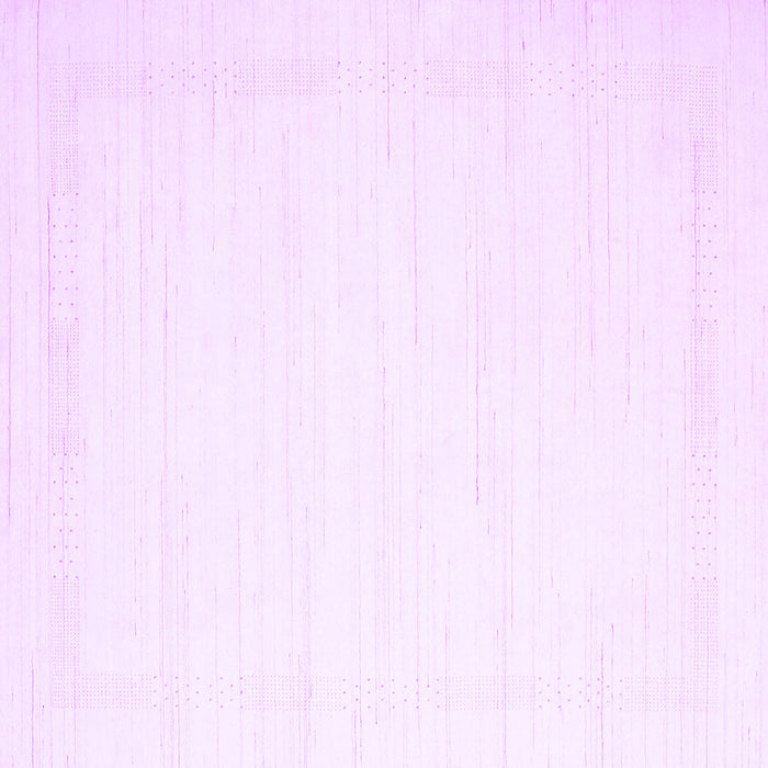 Square Machine Washable Solid Purple Modern Area Rugs, wshcon2325pur