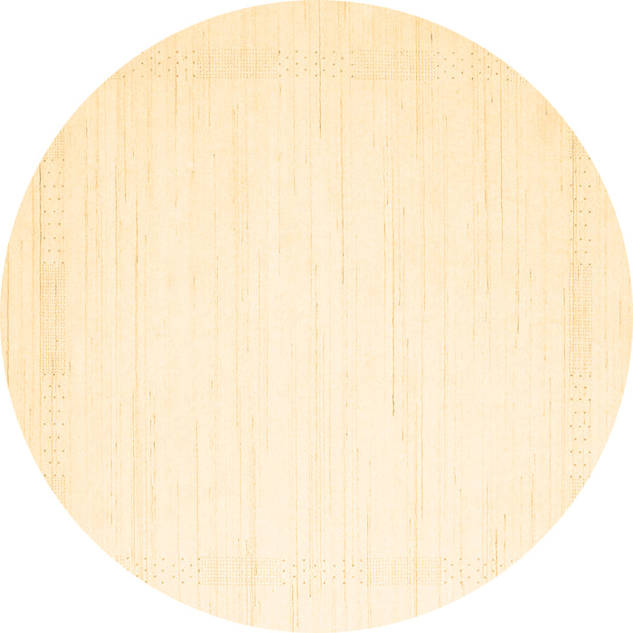 Round Machine Washable Solid Brown Modern Rug, wshcon2325brn