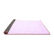 Sideview of Solid Purple Modern Rug, con2325pur