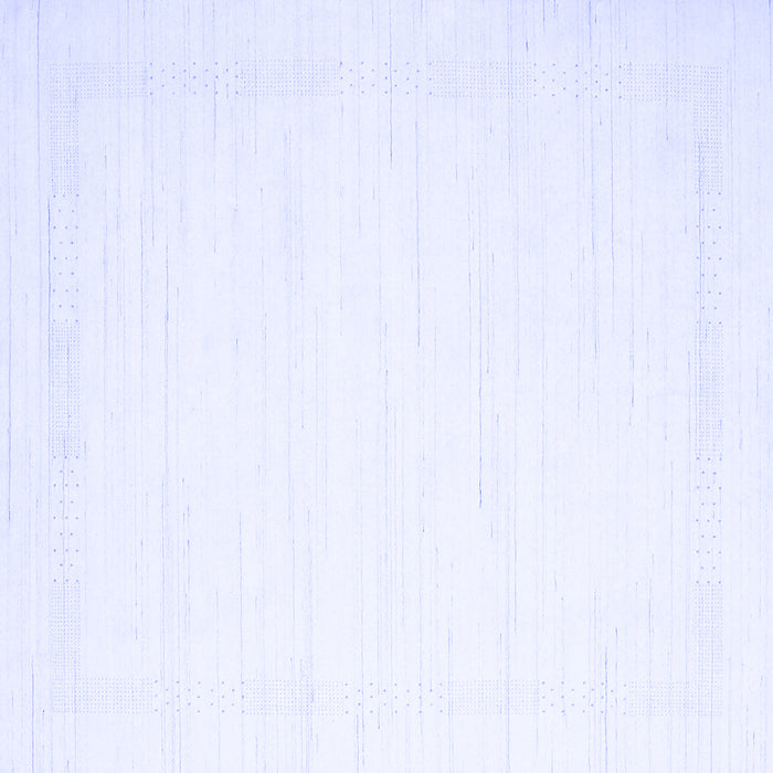 Square Machine Washable Solid Blue Modern Rug, wshcon2325blu