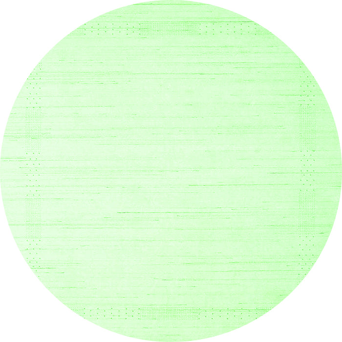 Square Solid Green Modern Rug, con2325grn