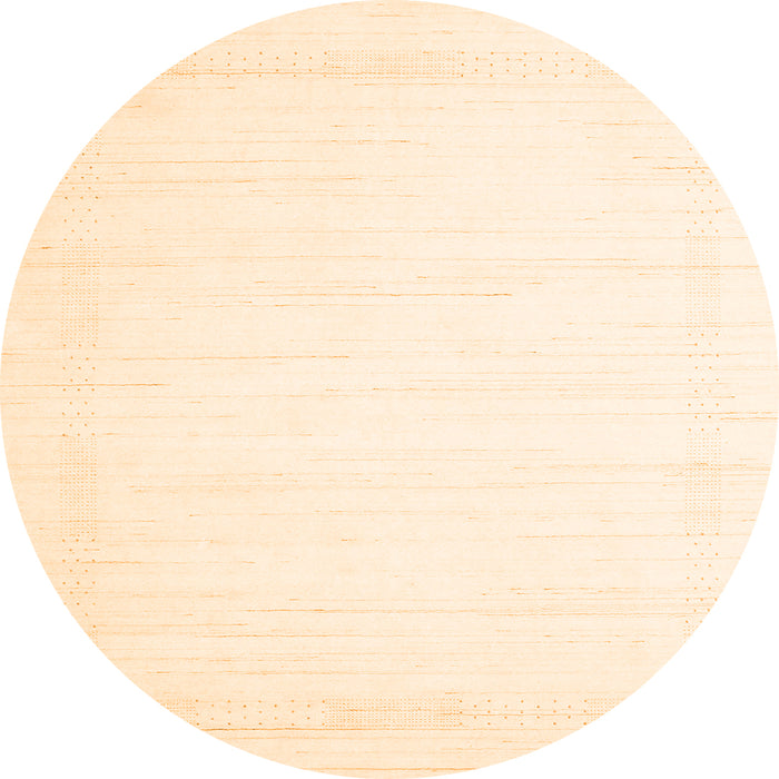 Square Solid Orange Modern Rug, con2325org