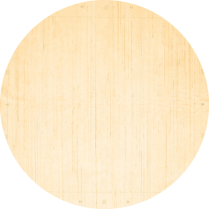 Round Solid Brown Modern Rug, con2326brn
