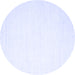 Round Solid Blue Modern Rug, con2326blu