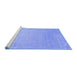 Sideview of Machine Washable Abstract Blue Contemporary Rug, wshcon2327blu