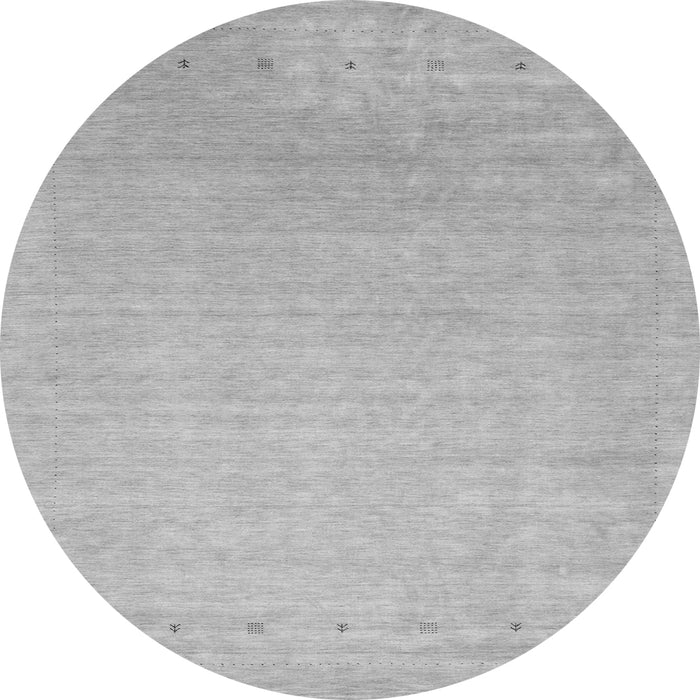 Square Abstract Gray Contemporary Rug, con2327gry