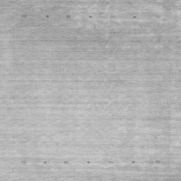 Round Machine Washable Abstract Gray Contemporary Rug, wshcon2327gry