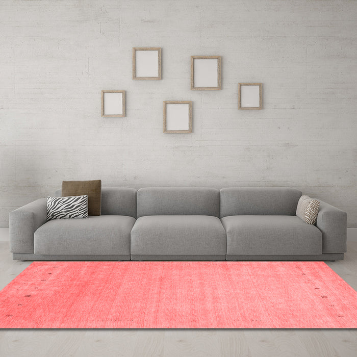 Contemporary Red Washable Rugs