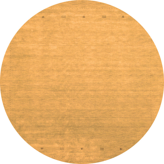 Square Abstract Orange Contemporary Rug, con2327org