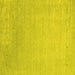 Square Abstract Yellow Contemporary Rug, con2327yw