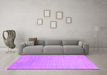 Machine Washable Abstract Pink Contemporary Rug in a Living Room, wshcon2327pnk