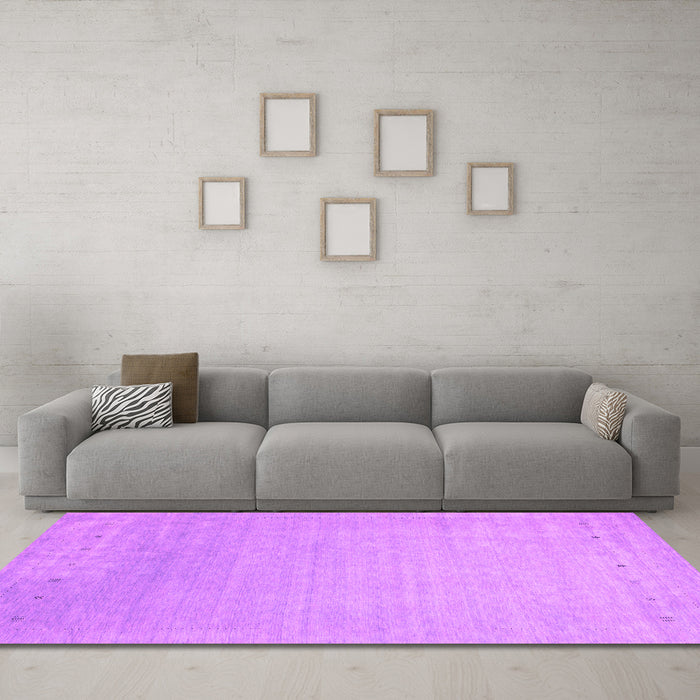 Machine Washable Abstract Pink Contemporary Rug in a Living Room, wshcon2327pnk