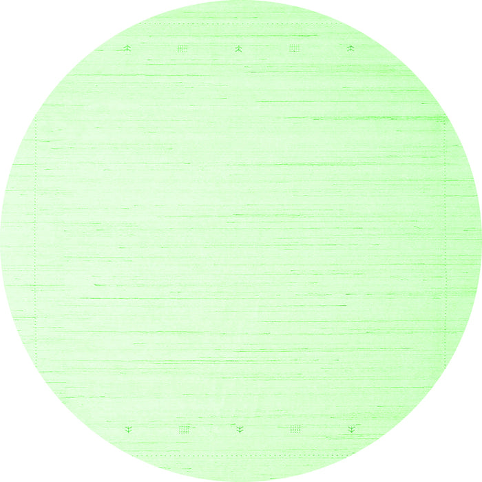 Machine Washable Solid Green Modern Area Rugs, wshcon2328grn